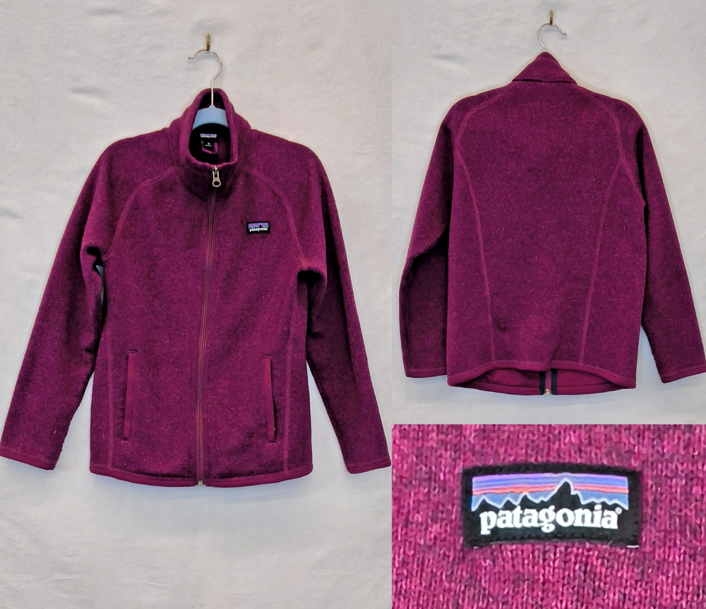 Patagonia Better Sweater Full Zip Girls M Pink Fleece Jacket #W5583